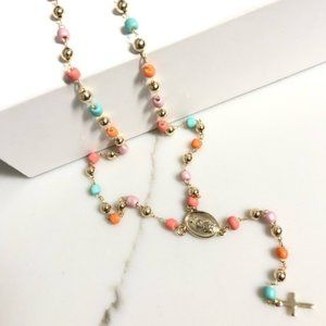 18k Gold Filled Virgin Guadalupe Rosary